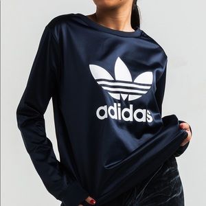 ADIDAS ORIGINALS WOMEN'S SATIN TREFOIL SWEATSHIRT